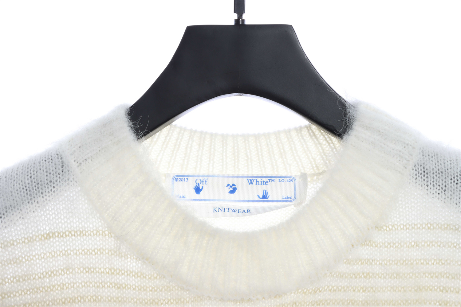 OFF WHITE Mohair Sweater Gradient