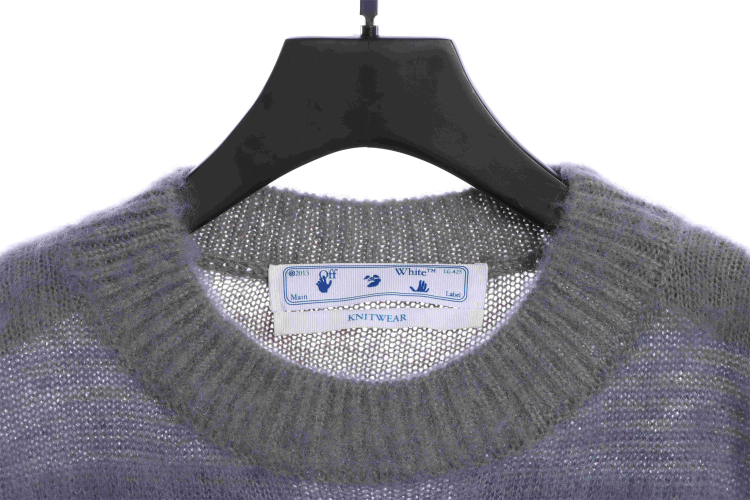 OFF WHITE Mohair Sweater Gradient