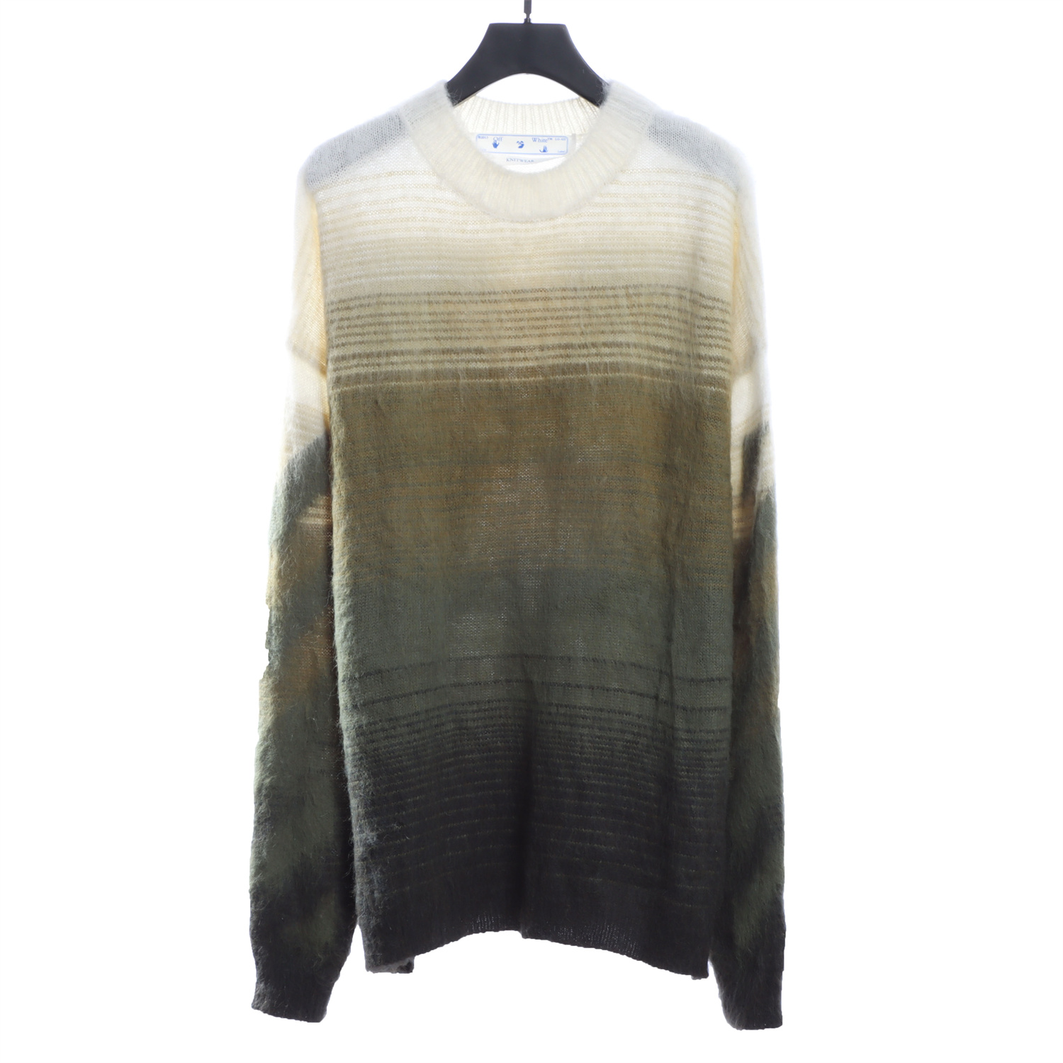OFF WHITE Mohair Sweater Gradient