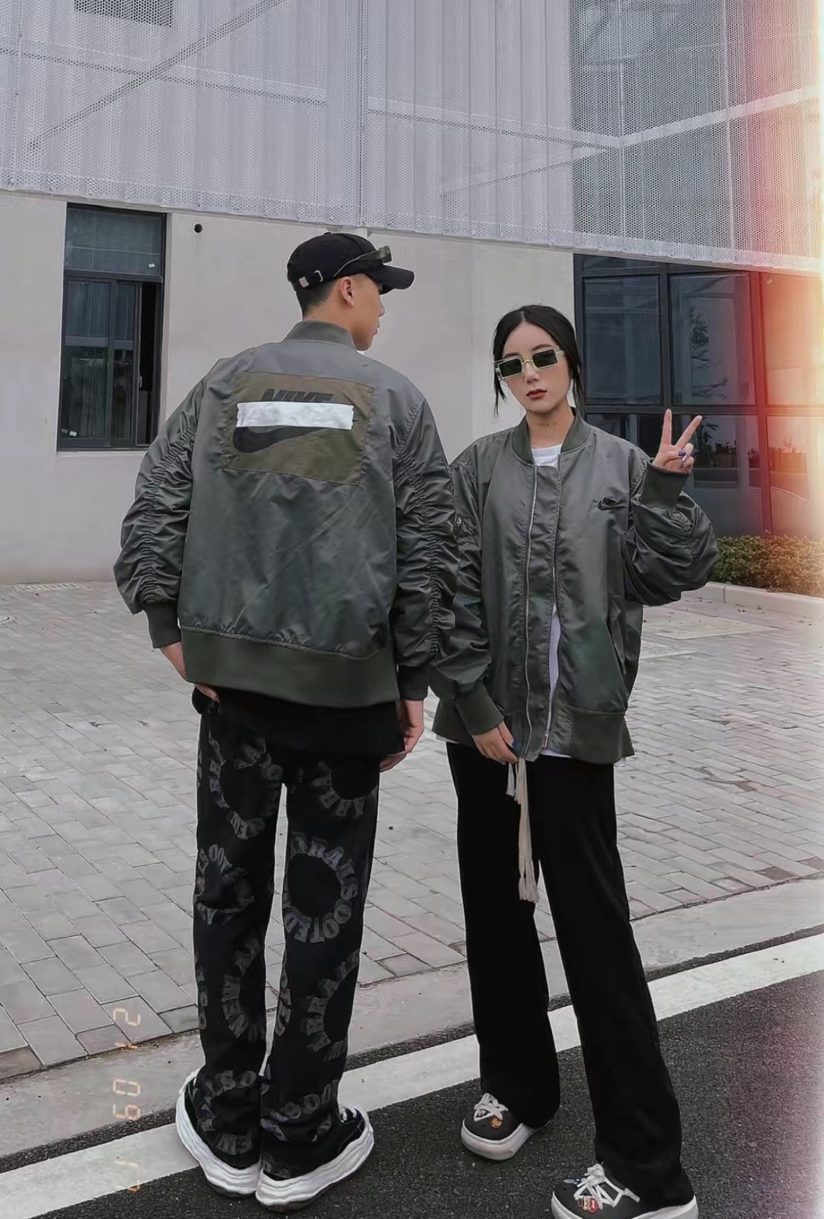 NIKE new back adhesive strip patch cotton jacket