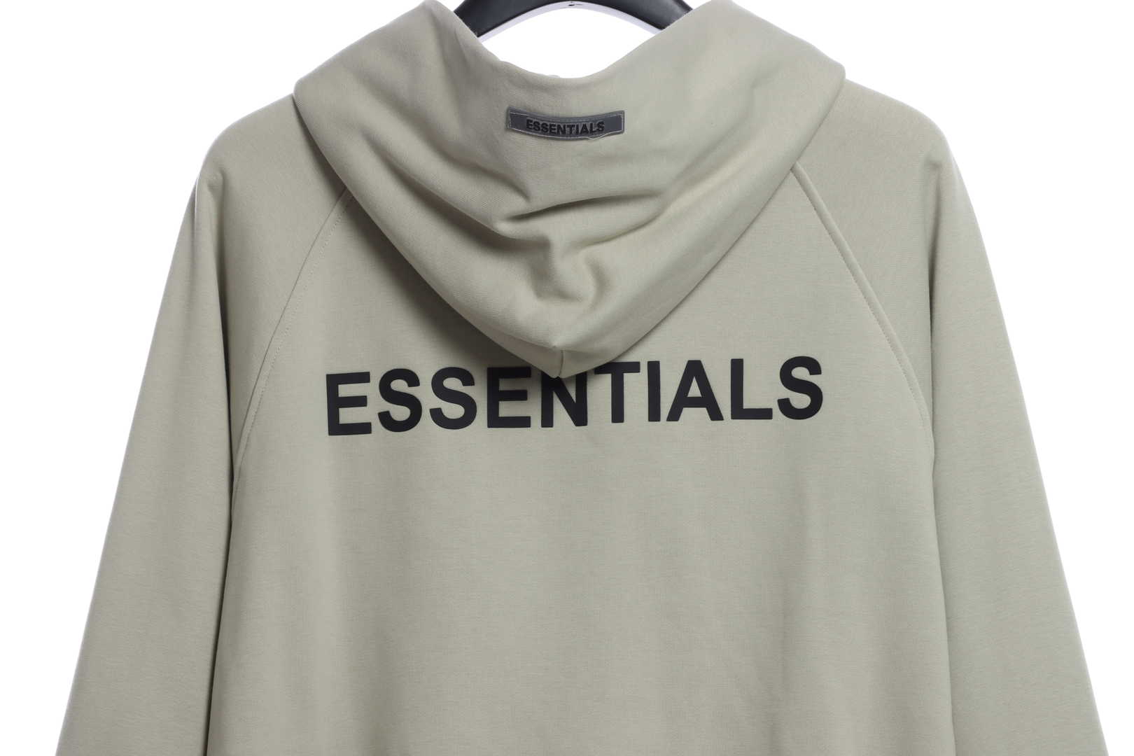 Double Line Back Silicone Lettering Zip Hoodie