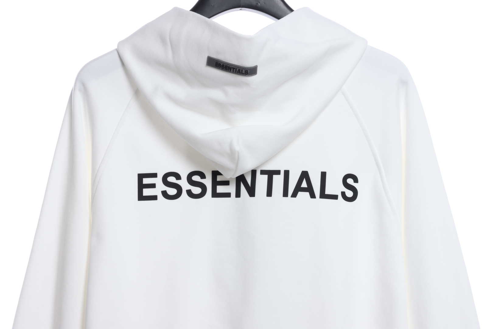 Double Line Back Silicone Lettering Zip Hoodie