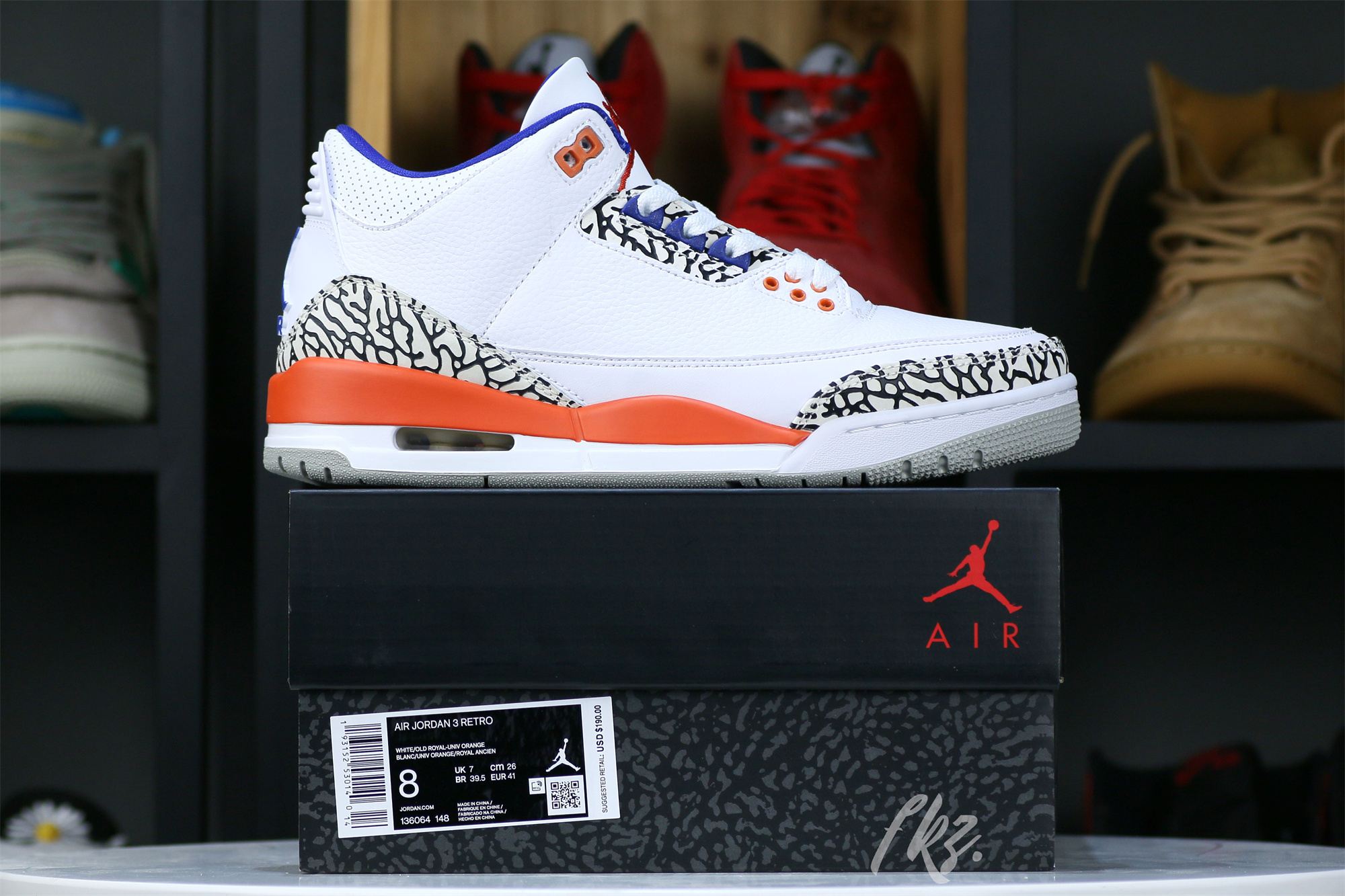 Air Jordan 3 Retro ‘Knicks’ 2019