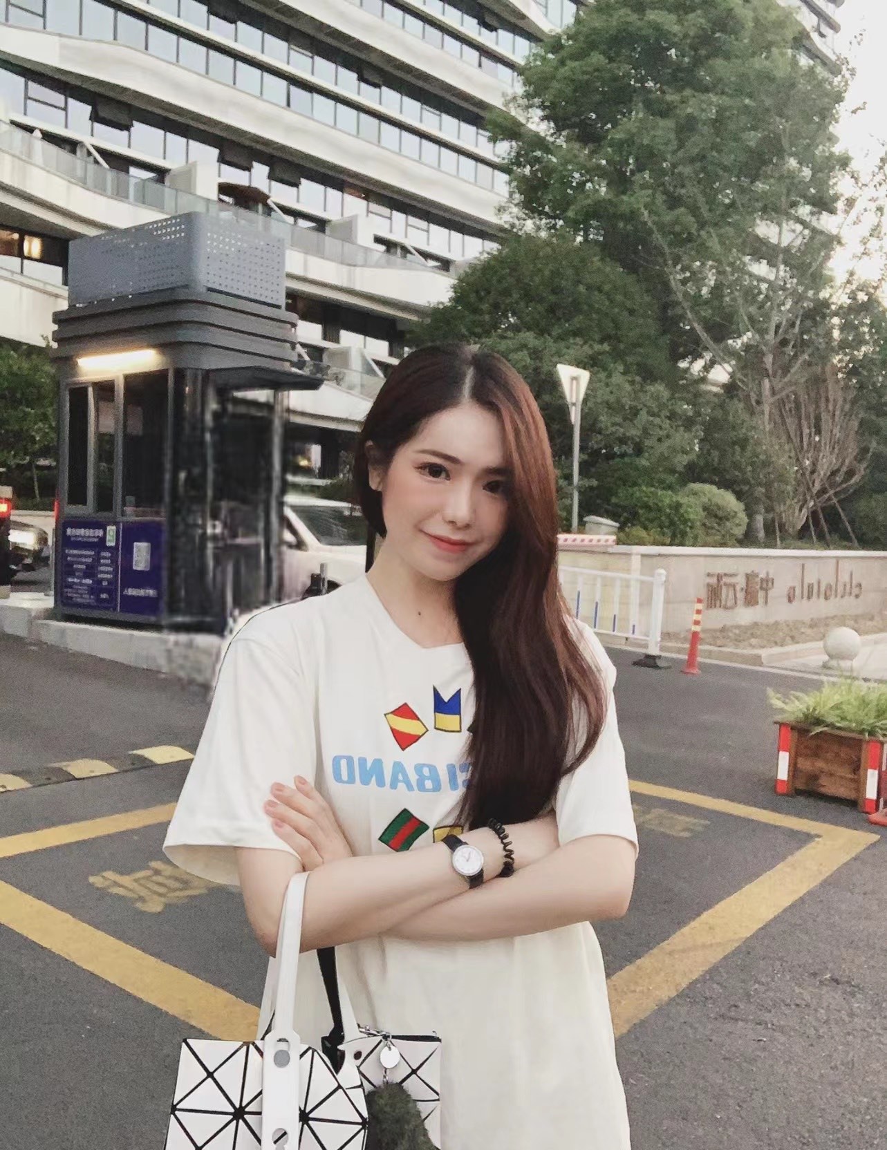 Guc1 BAND flag embroidery short sleeves