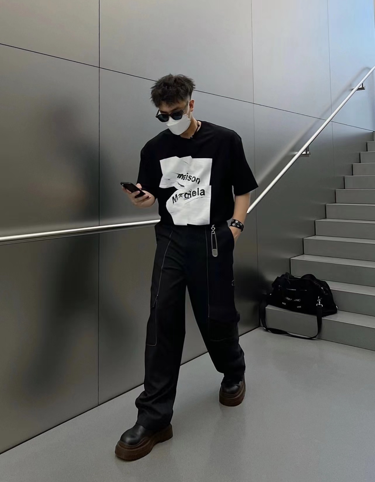 M-rg13la logo-print jersey short sleeves