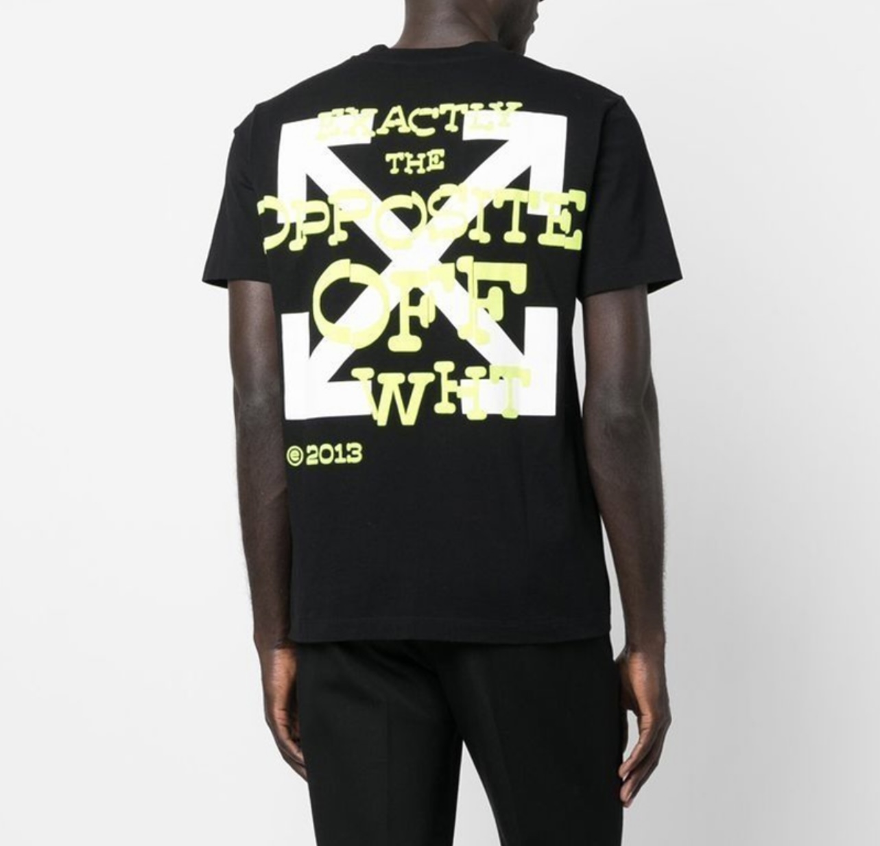 OW green paint letter arrowhead short sleeves