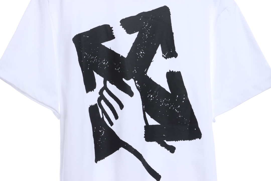 OW palm arrow print short sleeves