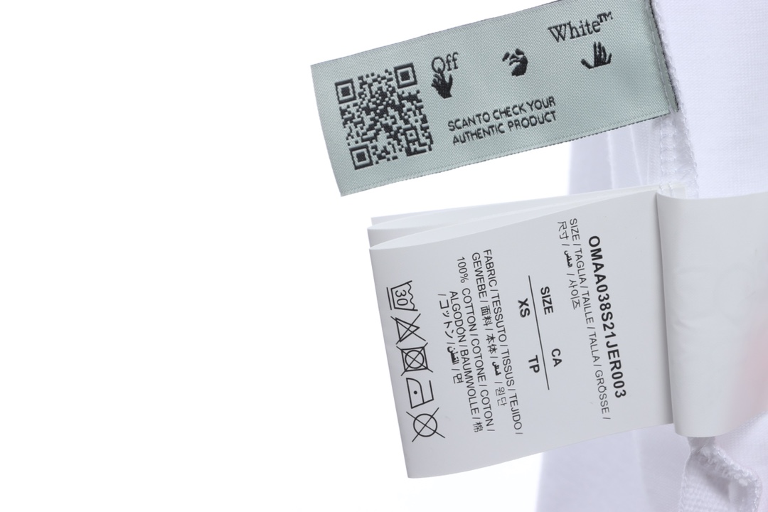 OW graffiti brush zebra crossing short sleeve