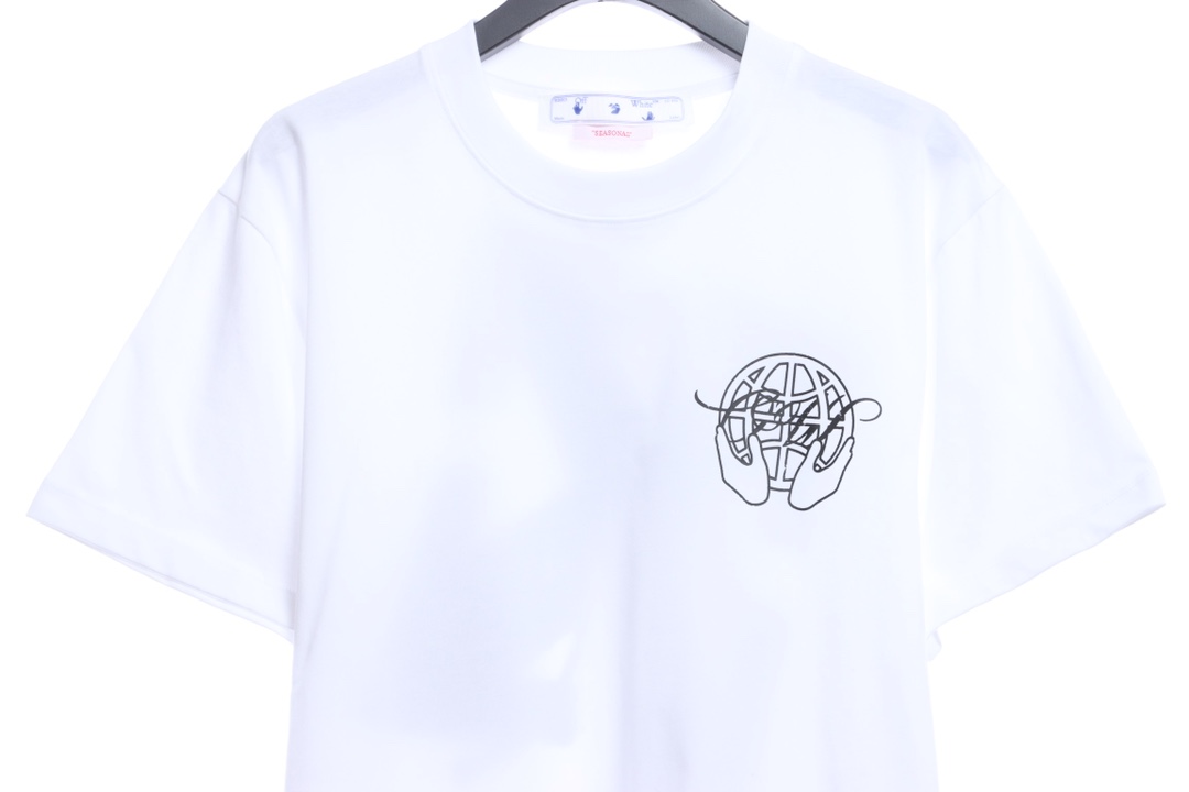 OW palm arrow print short sleeves