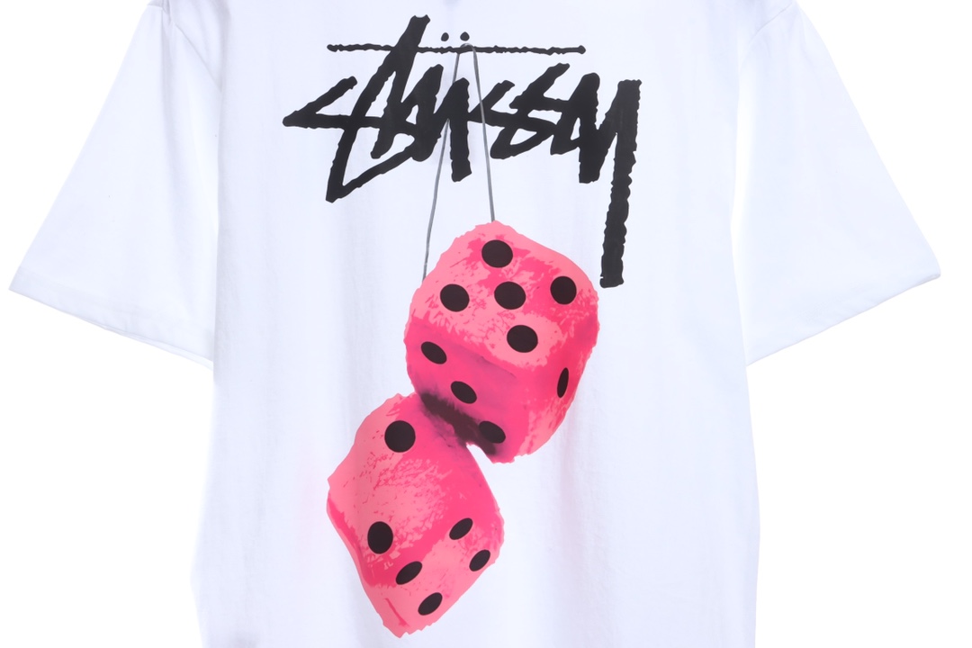 Stussy dice printing short-sleeved