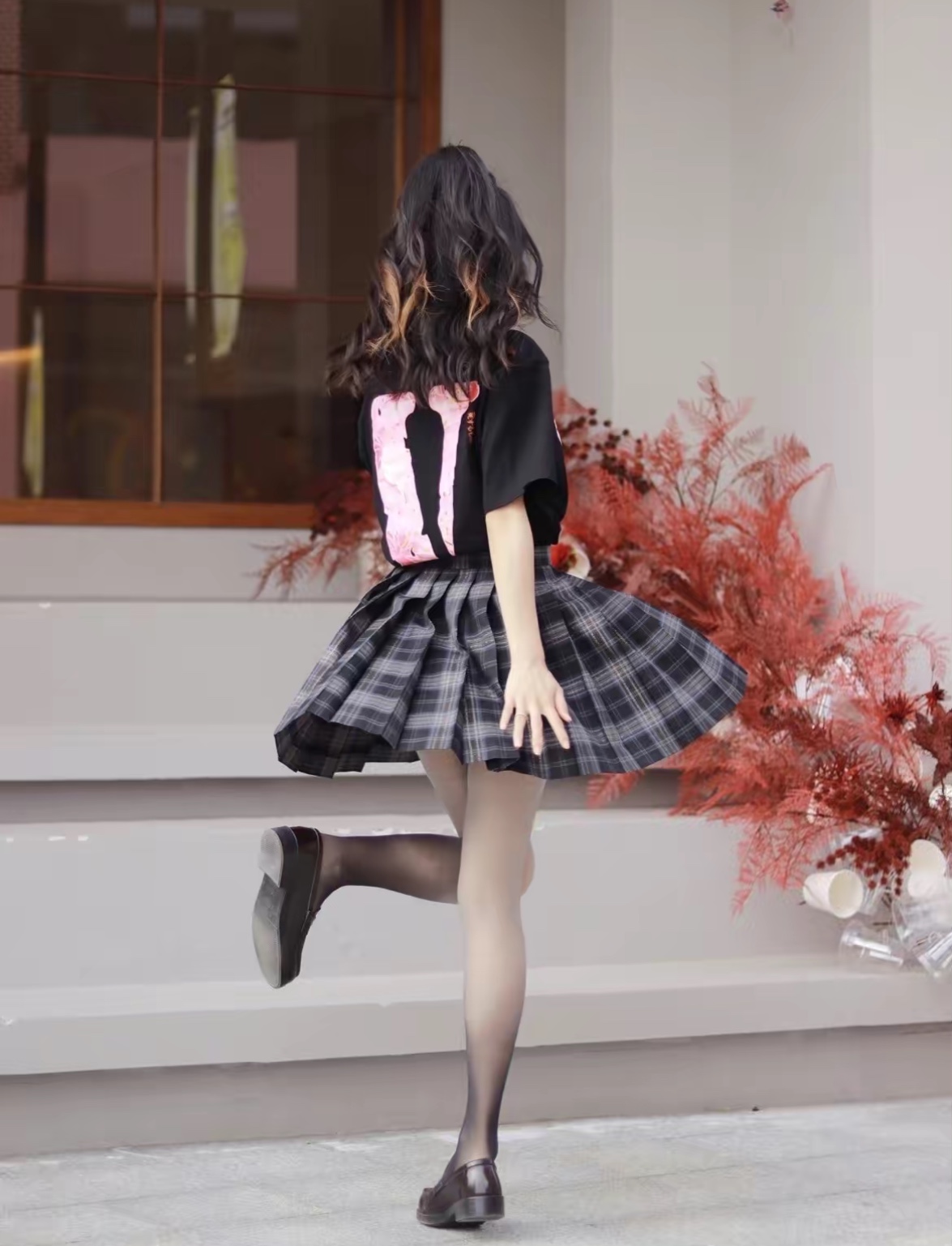 VLONE Sakura Cherry Blossom Print Short Sleeves