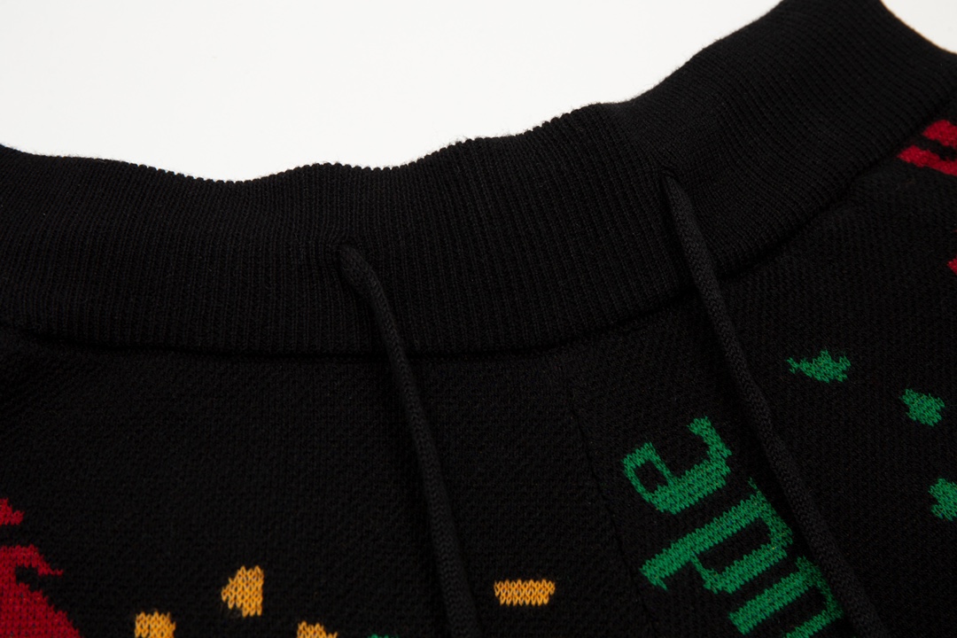 Rhud3 2023ss men’s and women’s same style cashew flower knitted shorts