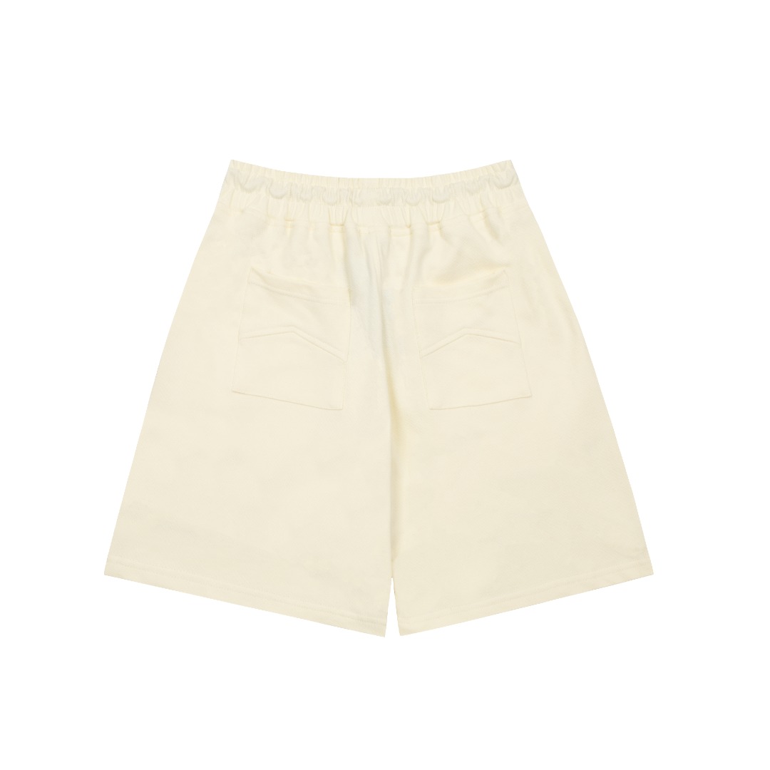 Rhud3 2023ss men’s and women’s classic pearl letter floral shorts