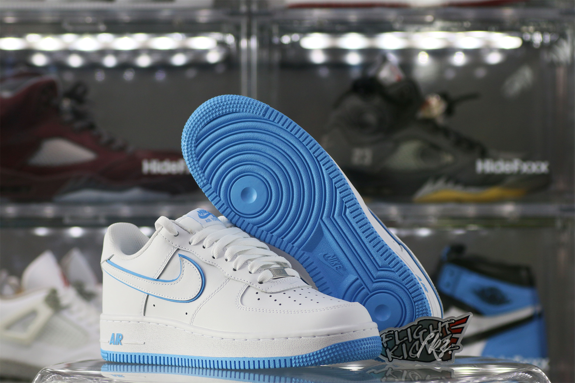 Nike Air Force 1 ’07 Low White University Blue Sole