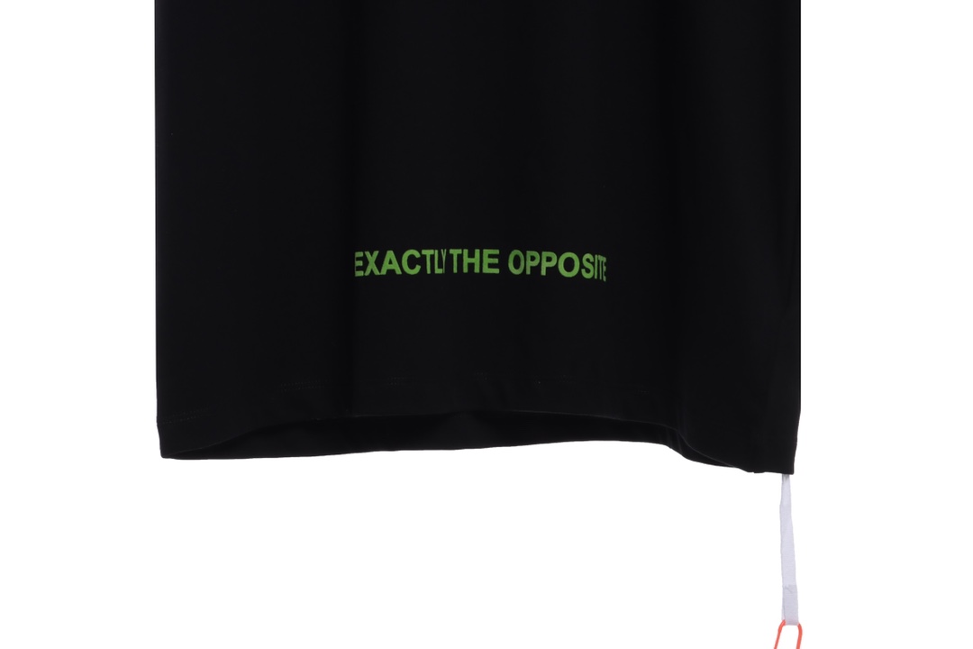 OW embroidery flocking print pattern short sleeve