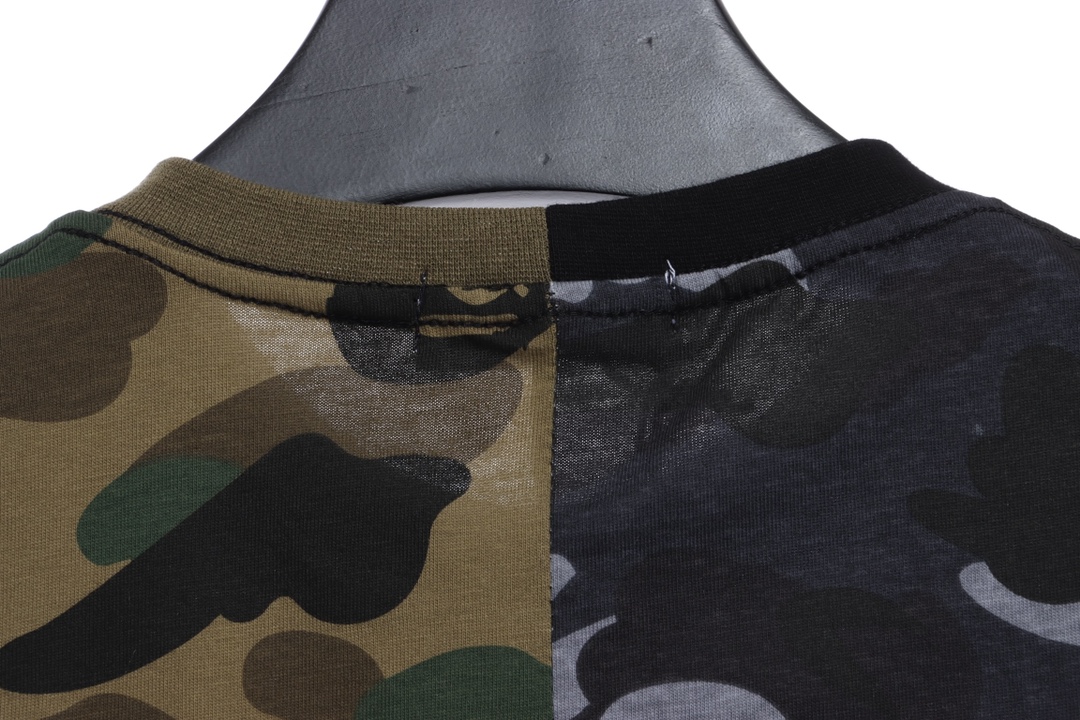 BAPE color matching camouflage shark mouth print short sleeves