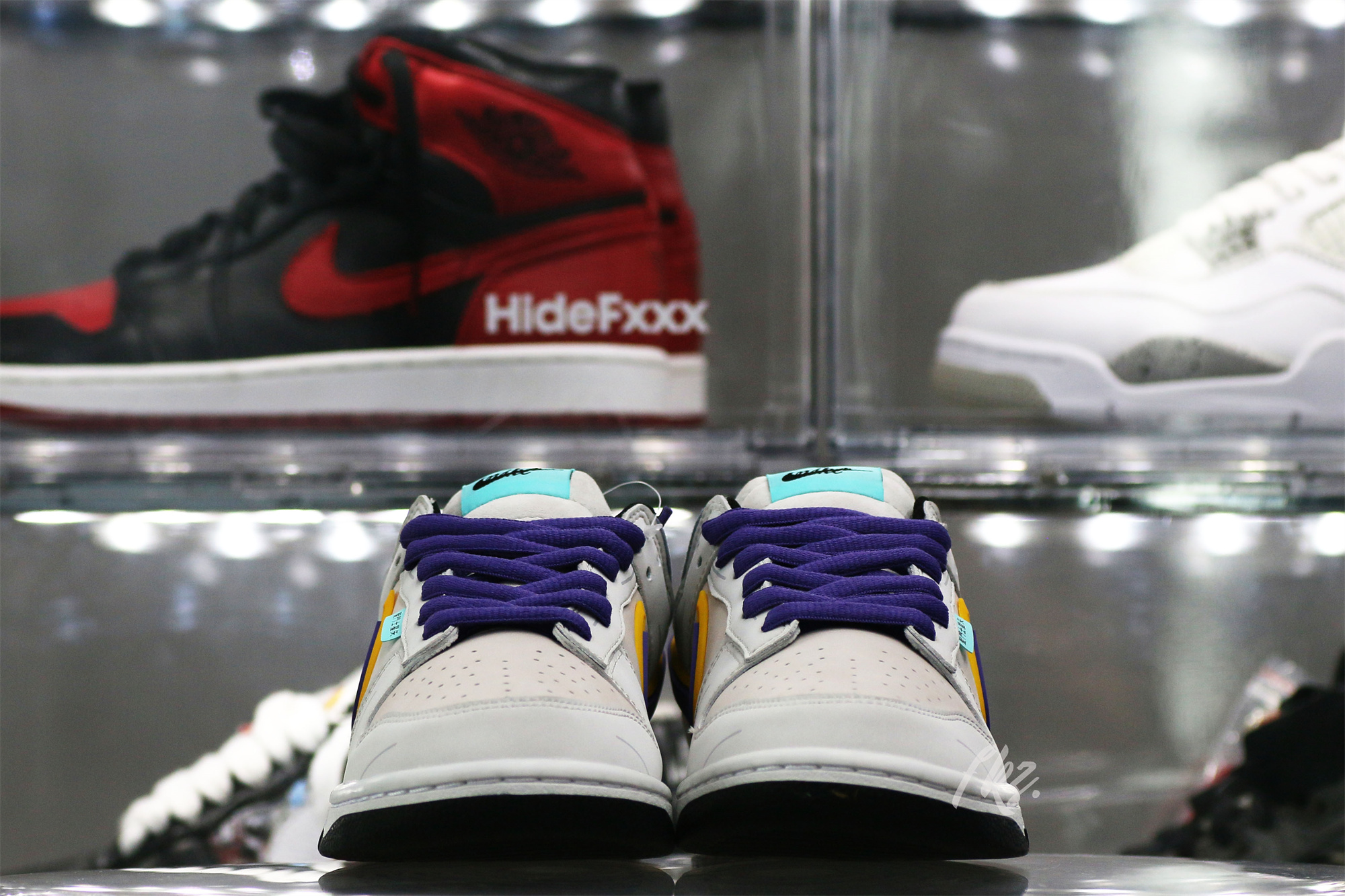 Nike SB Dunk Low & Athena Sail Pink Purple Gold