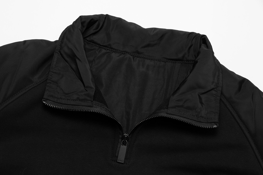 OFF-WHITE OW Black Function Wind Cotton-padded Hoodie 2023