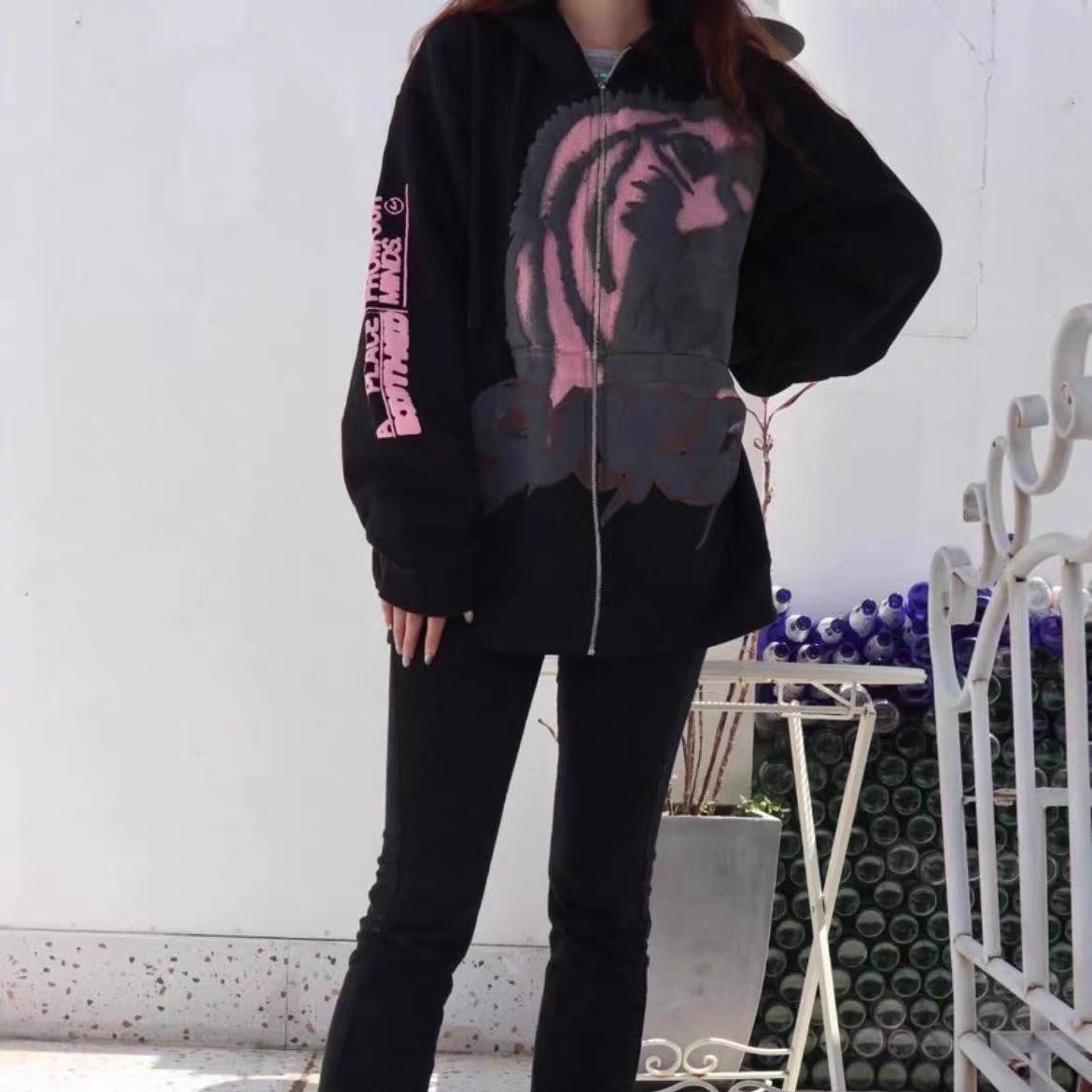 Travis Scott x Jordan x Fragment Design Tiger Zip Hoodie