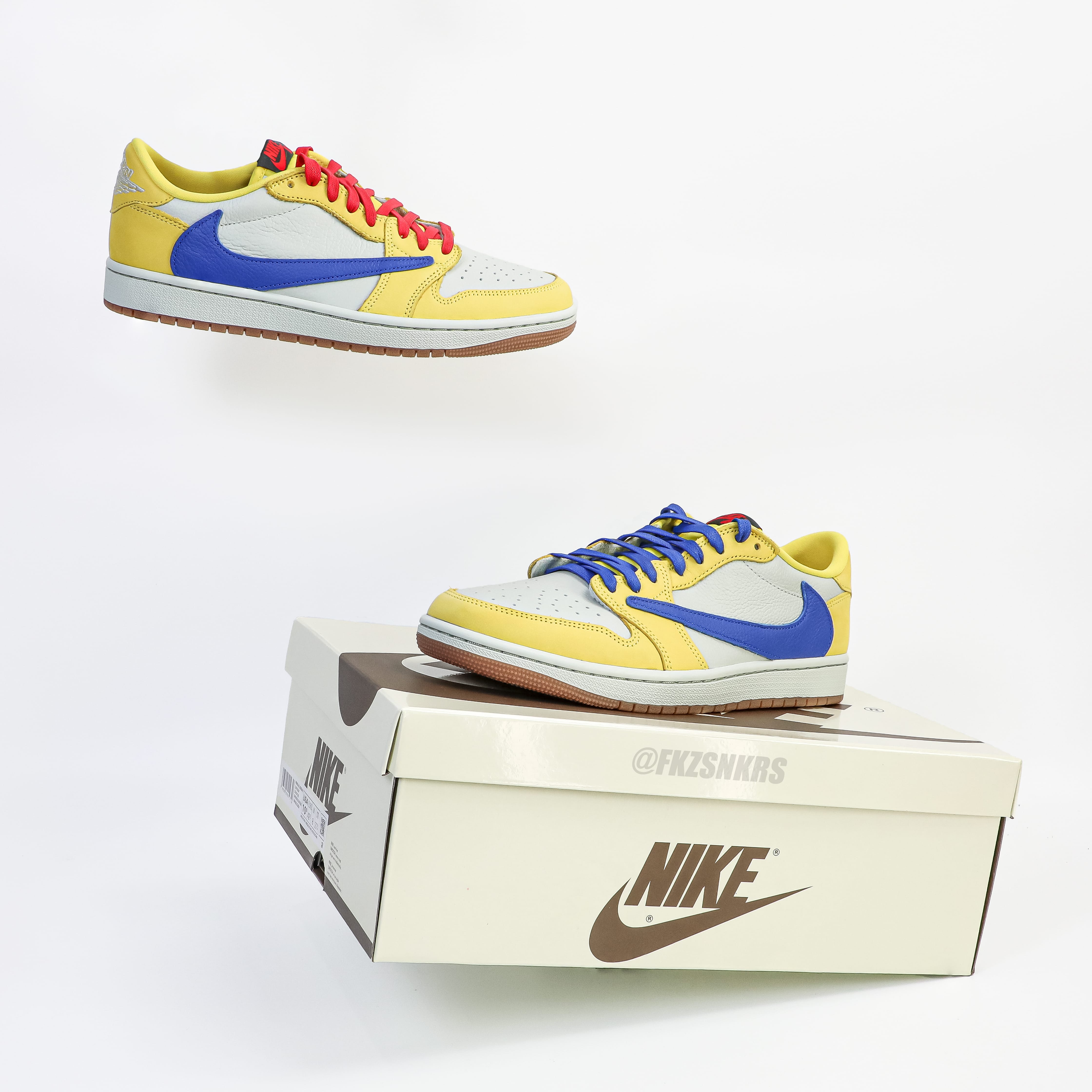Travis Scott x Air Jordan 1 Retro Low OG SP “Elkins/Canary Yellow” (LN5 A1 batch)