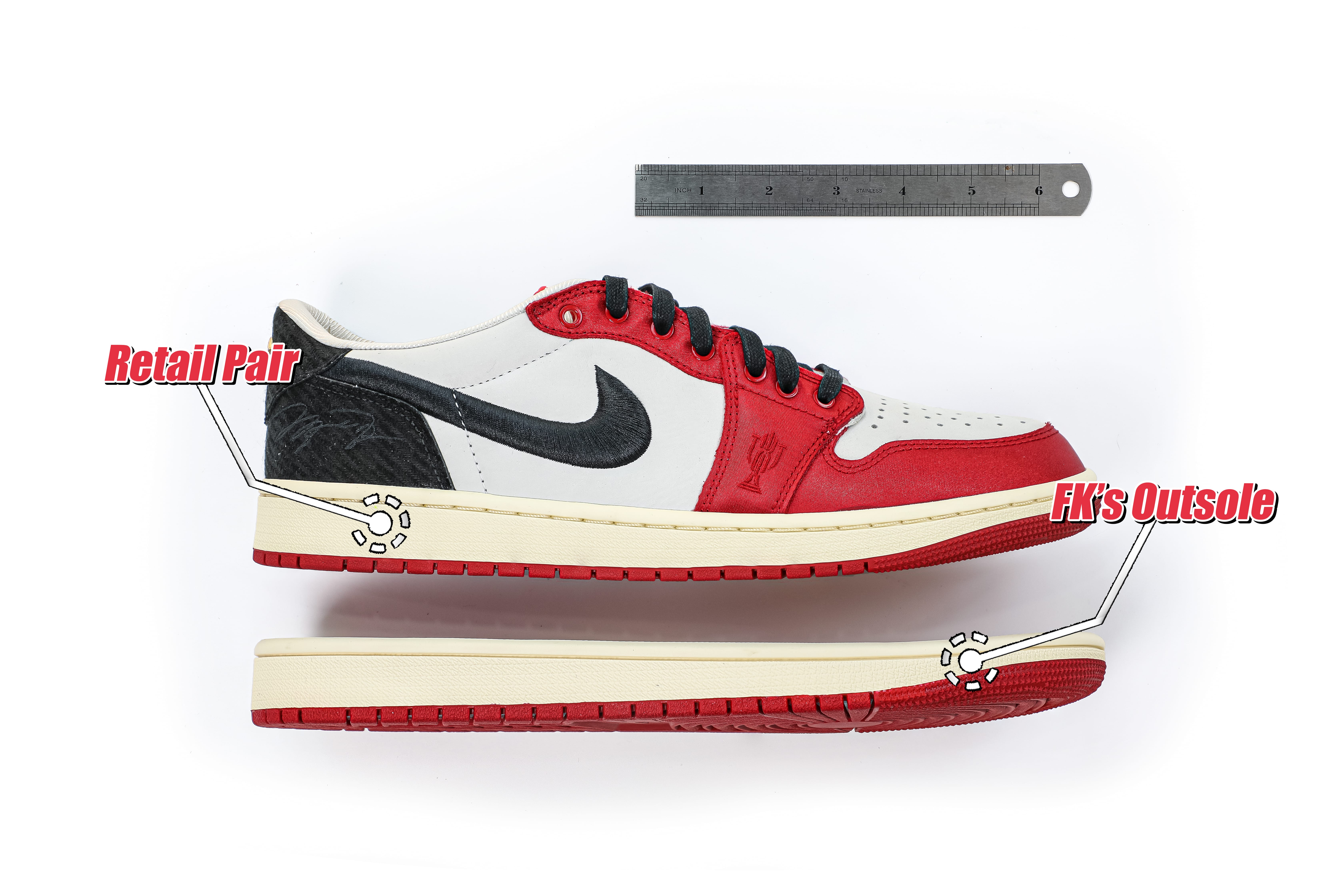 Trophy Room X Air Jordan 1 Retro Low OG SP Away 2024(LN5 A1 Batch)