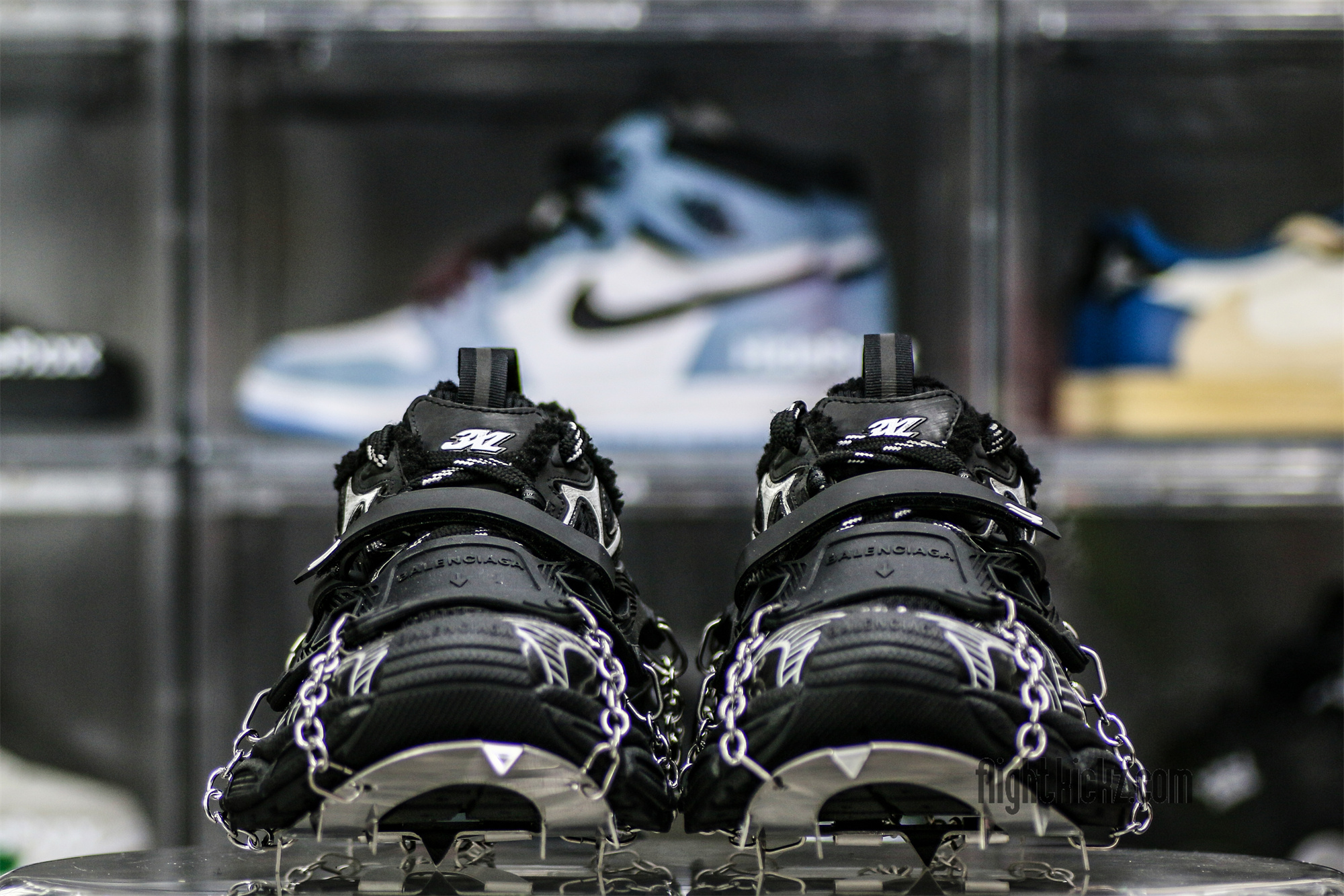 Balenciag* 3XL Ski Sneaker in Black ((Removable footwear chains) )