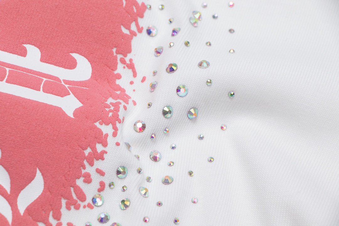 Ch*0me He**ts horsebit print cross rhinestone 2024