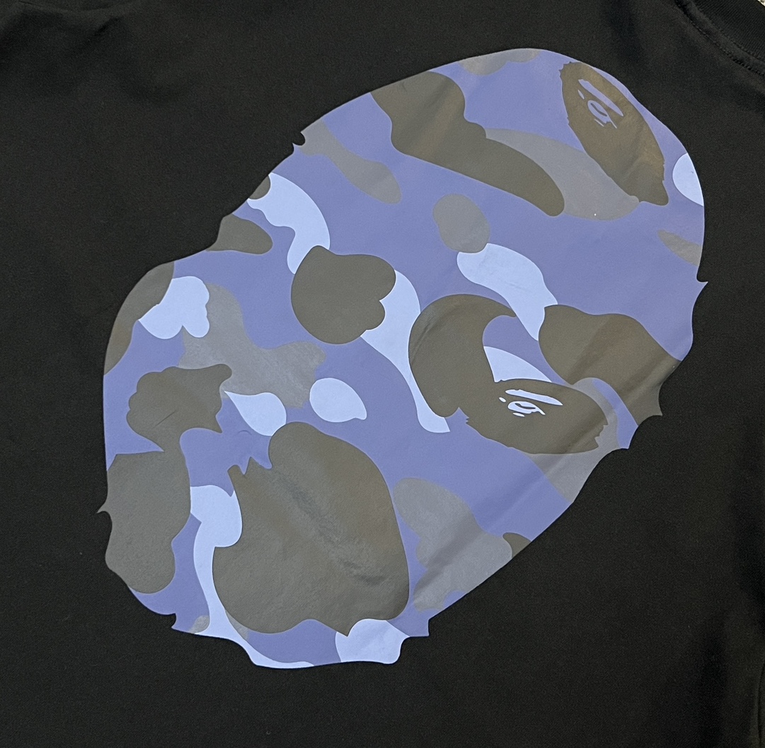 BAPE Blue Color Camo By Bathing Tee