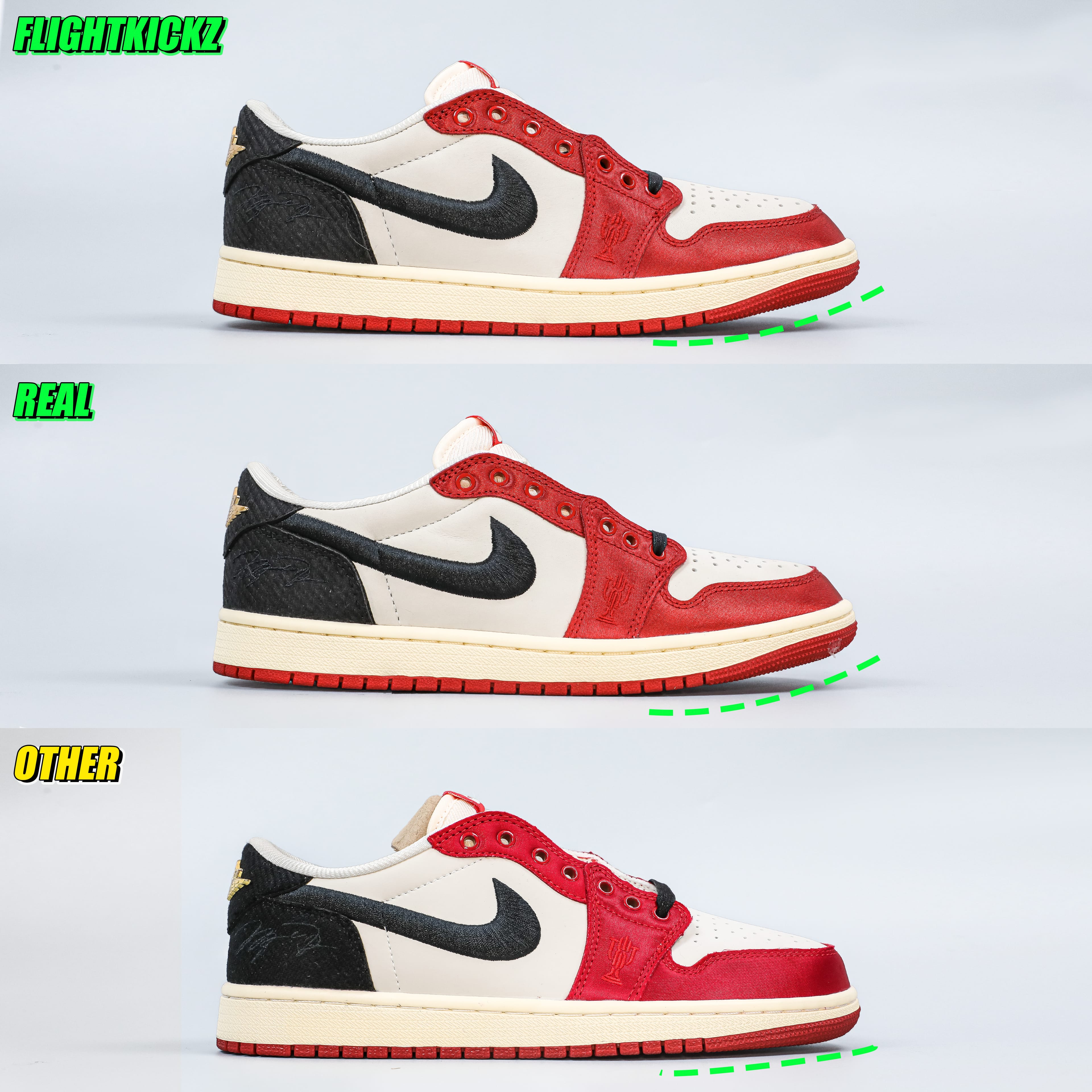 Trophy Room X Air Jordan 1 Retro Low OG SP Away 2024(LN5 A1 Batch)