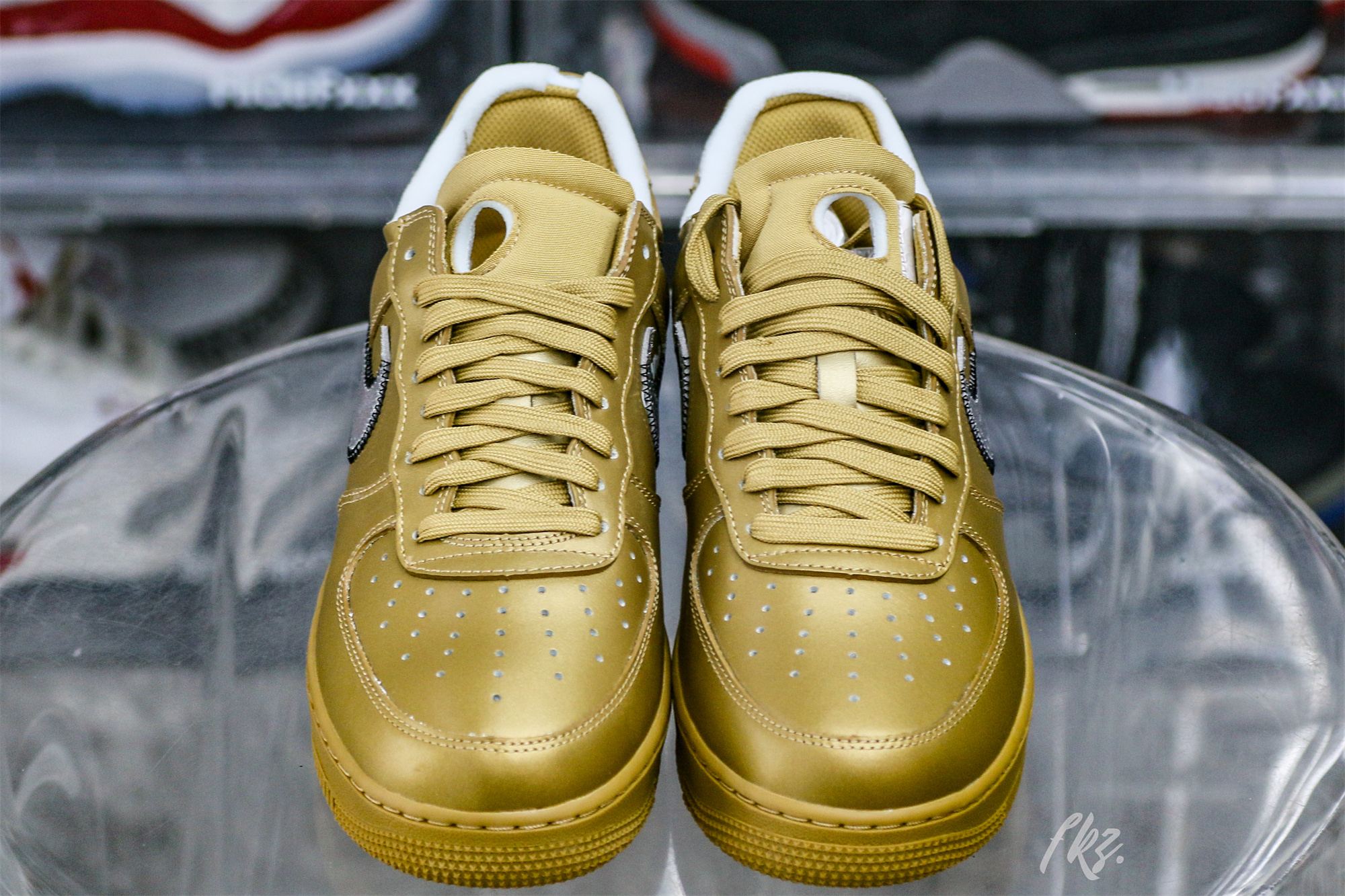 Nike Off-White Air Force 1 AF1 Gold Custom