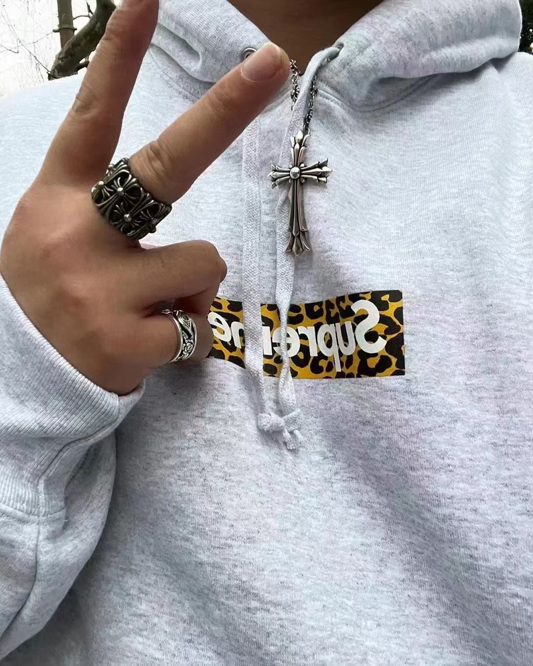 Suprem3 Shanghai Box Logo Hoodie