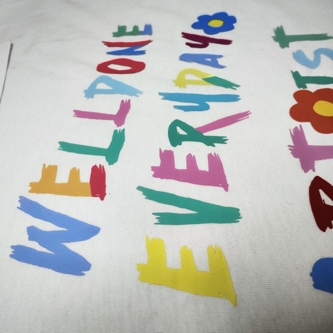 WE11D0NETRACK New Colorful Hand-Painted Graffiti T-Shirt