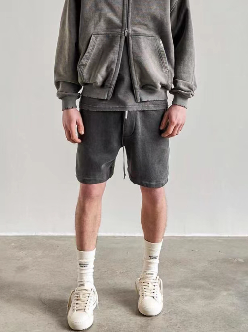 R3present x FOG Washed Solid Color Bermuda Shorts