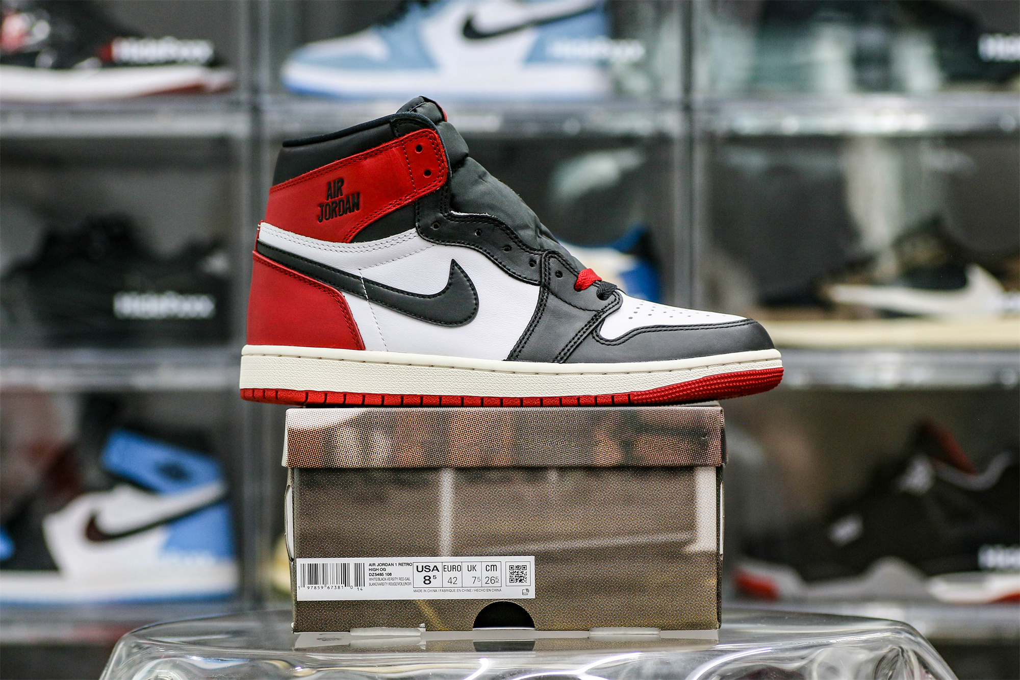 Air Jordan 1 Retro High OG Black Toe Reimagined (Ln5 A1)