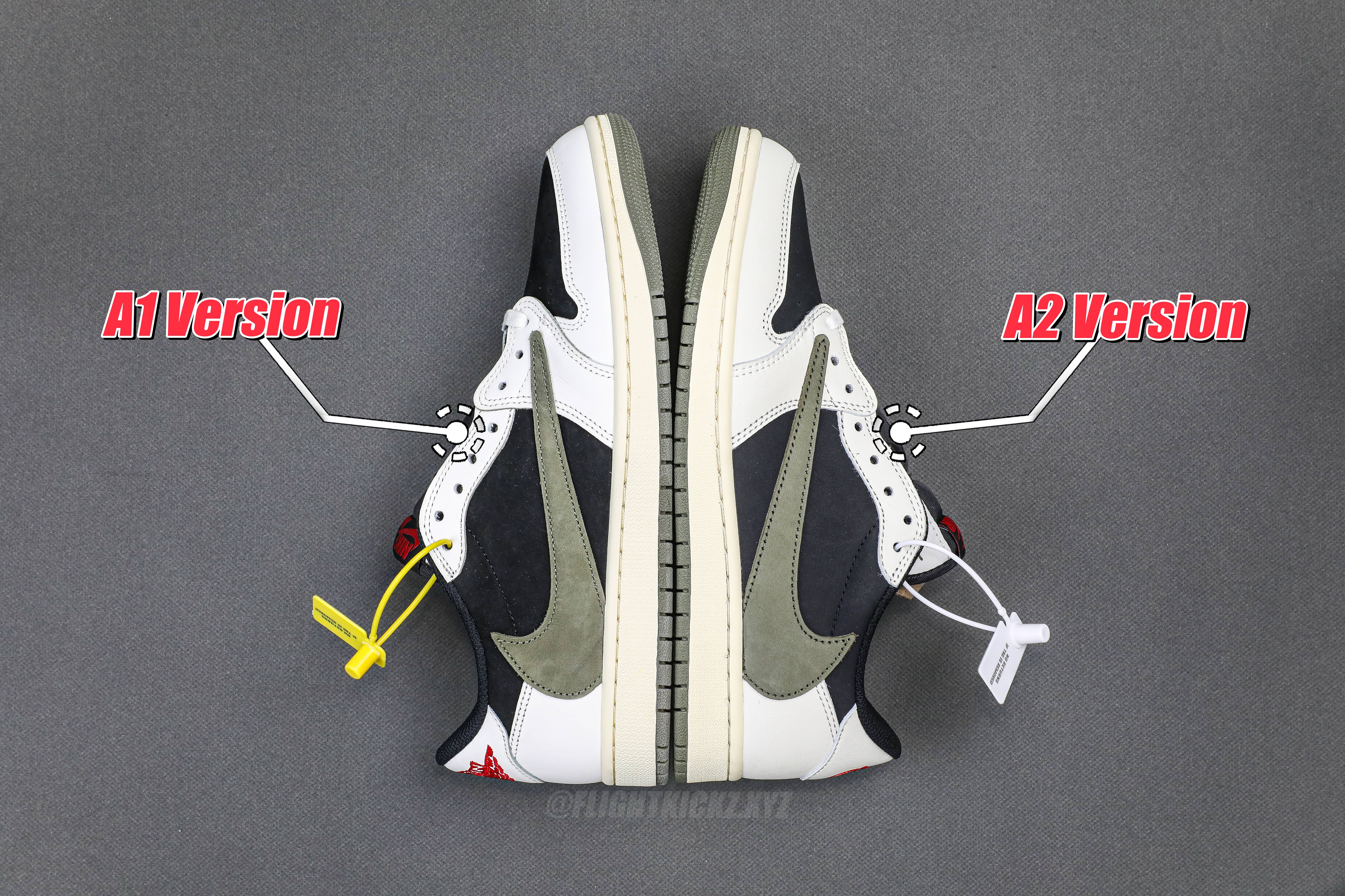 Travis Scott x Air Jordan 1 Low OG SP Olive（A2 Batch)