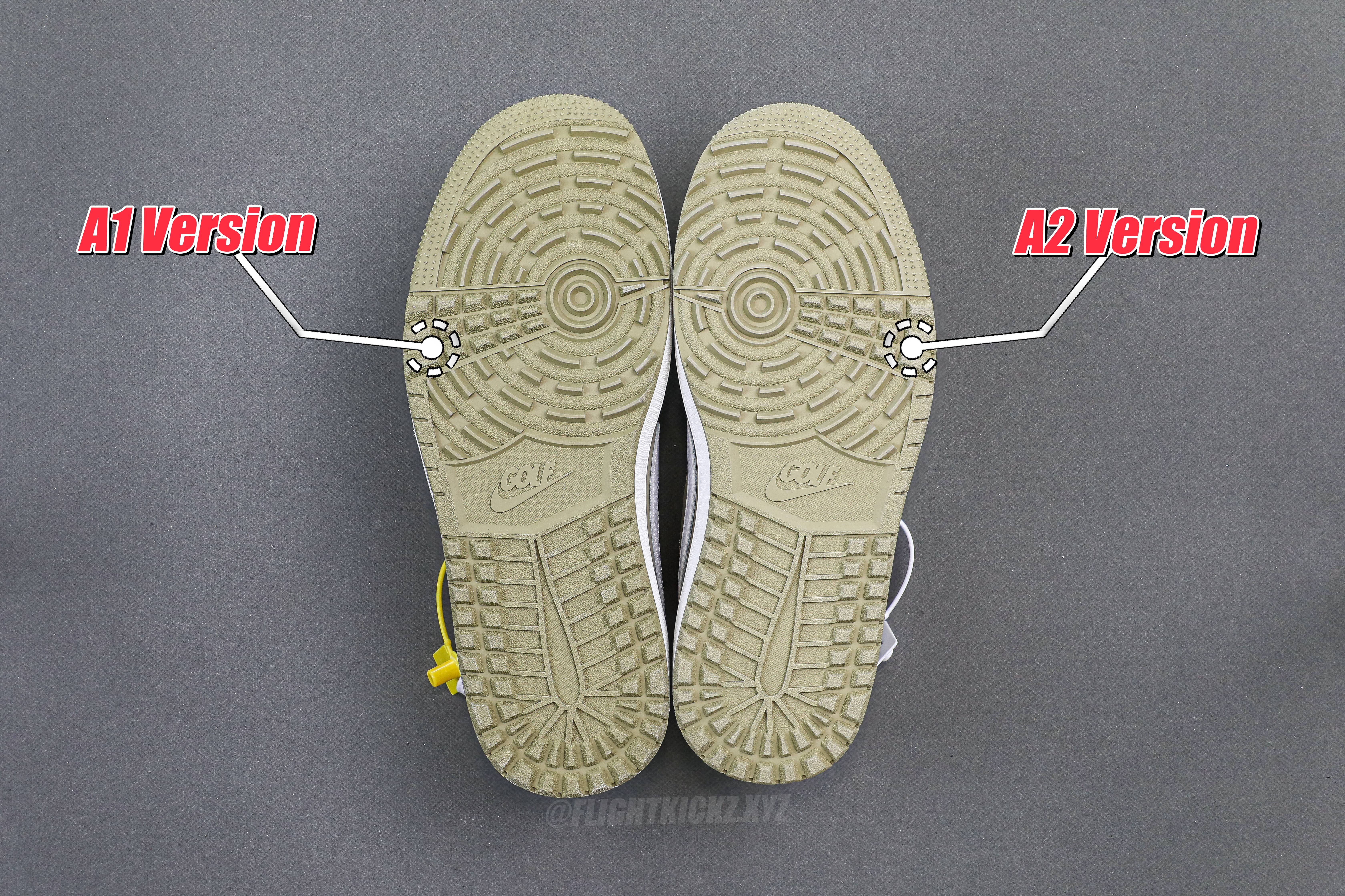 Travis Scott x Air Jordan 1 Low Golf Neutral Olive (A2 Batch)