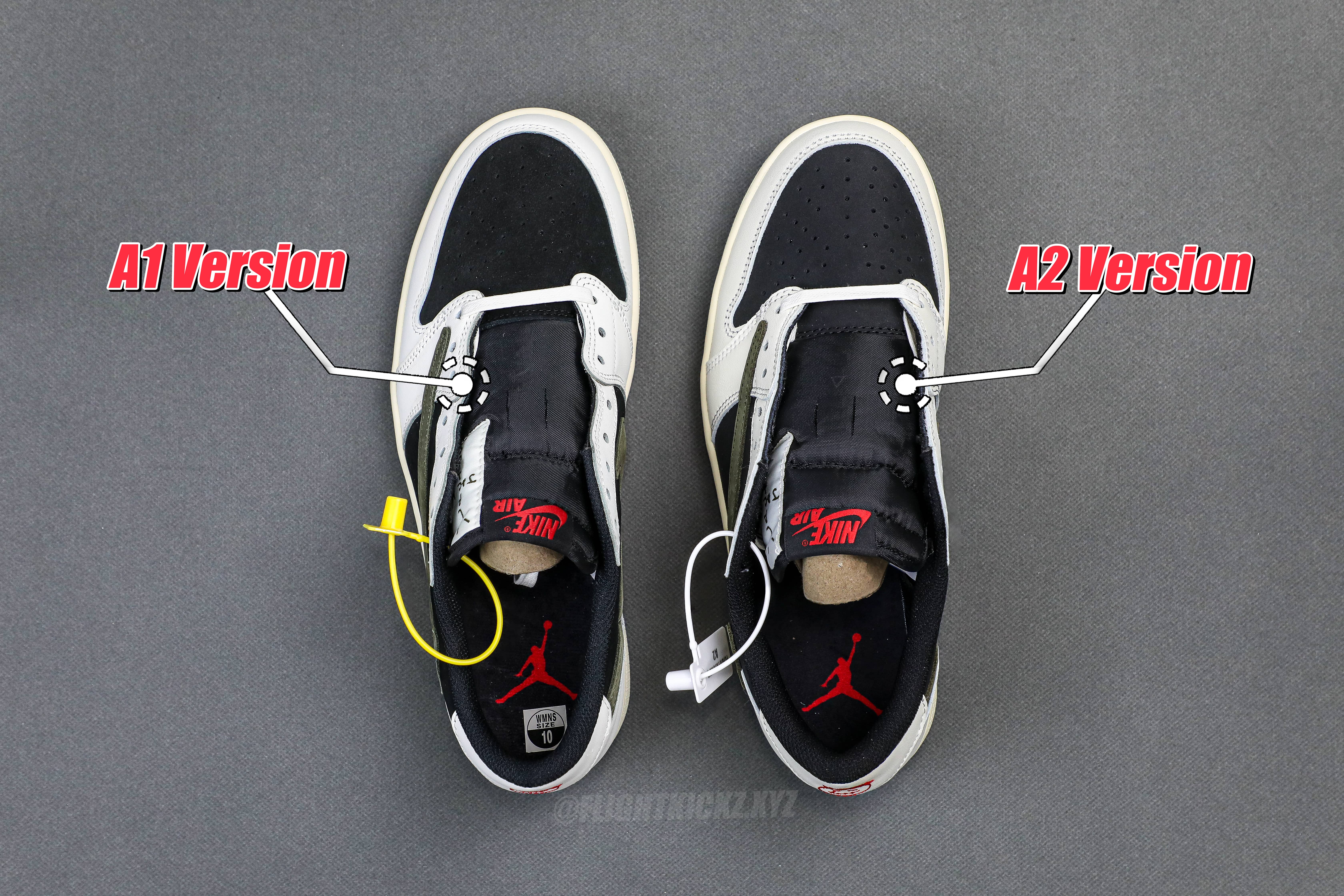 Travis Scott x Air Jordan 1 Low OG SP Olive（A2 Batch)