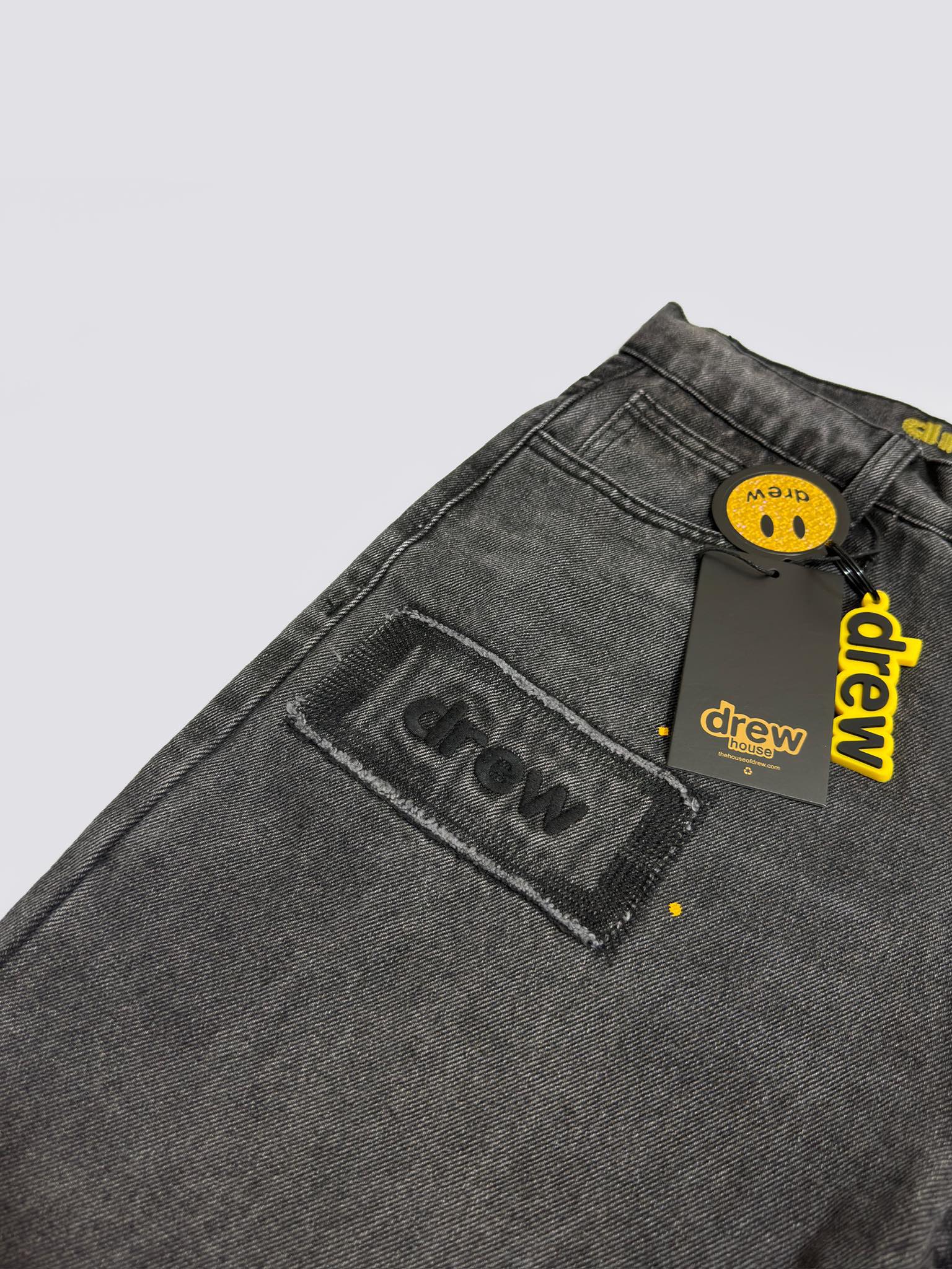 Drew House Broken Hole Washed Splash Ink Jeans