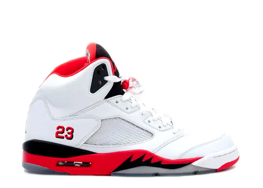 Air Jordan 5 Fire Red Black Tongue 2025 (Ln5 A1)