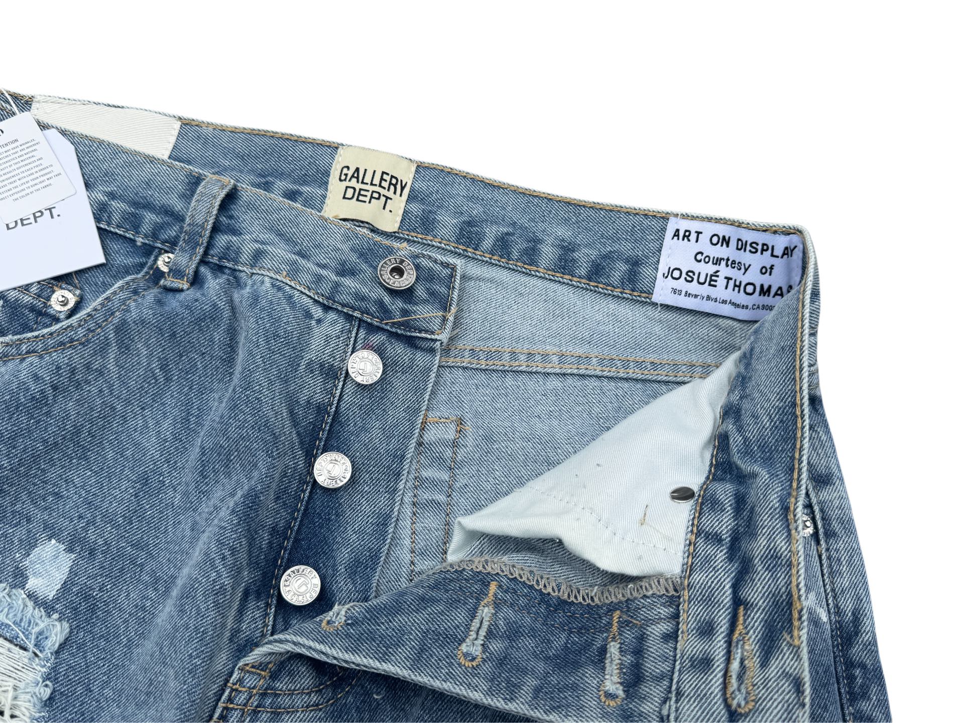 GALLERY.DEPT Distressed Patchwork Flared Jeans